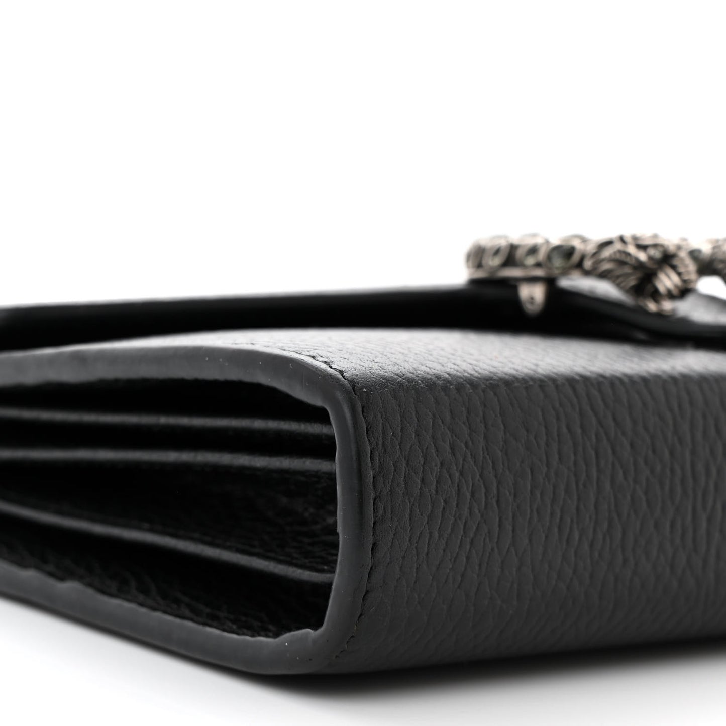 Calfskin Mini Dionysus Chain Wallet Black