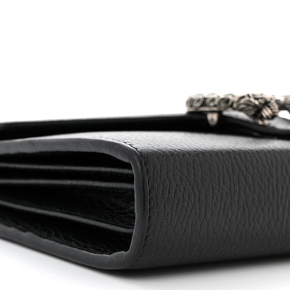 Gucci Calfskin Mini Dionysus Chain Wallet Black 9 of 13