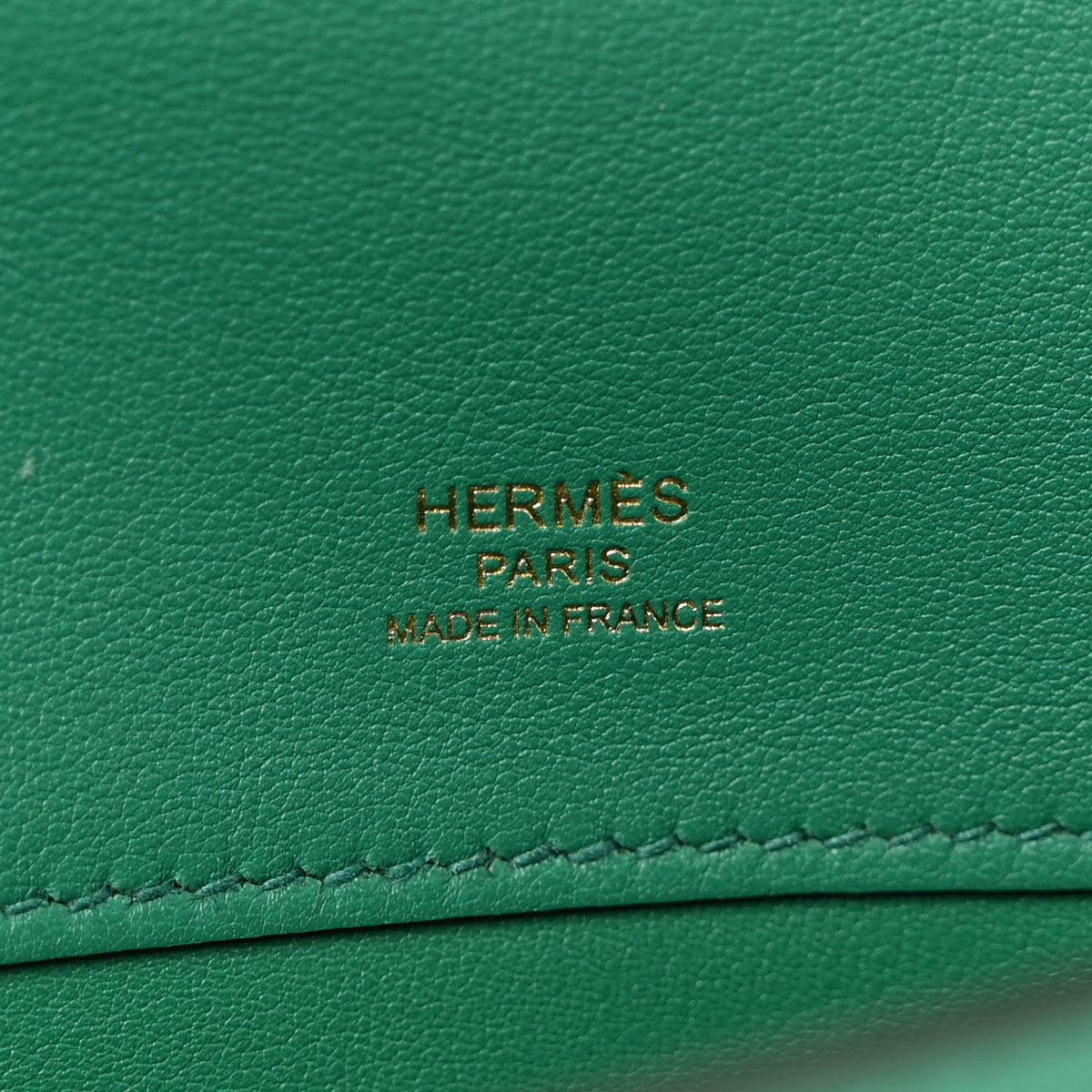Hermes Swift Kelly Cut Clutch Pochette Vert Vertigo 6 of 7