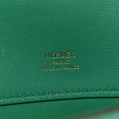 Hermes Swift Kelly Cut Clutch Pochette Vert Vertigo 6 of 7