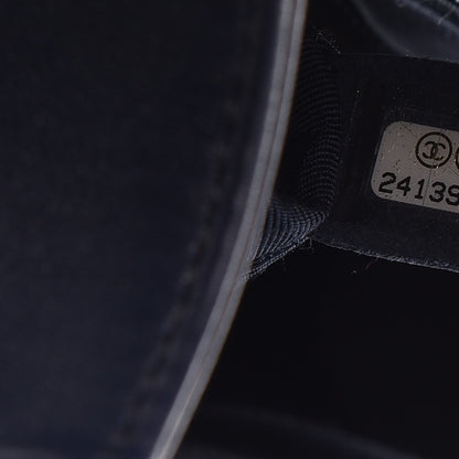 Chanel Lambskin Quilted New Medium Boy Flap Dark Navy Blue 8 of 9