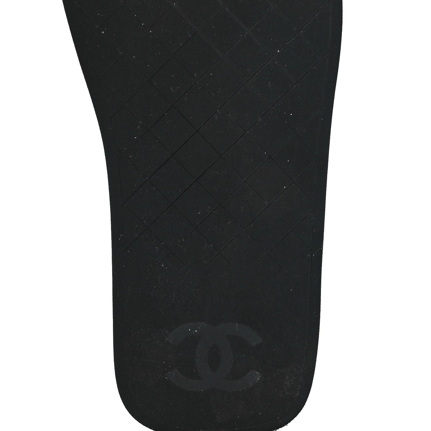 Chanel Lambskin Padded Pool Thong Sandals 38 Black 6 of 7