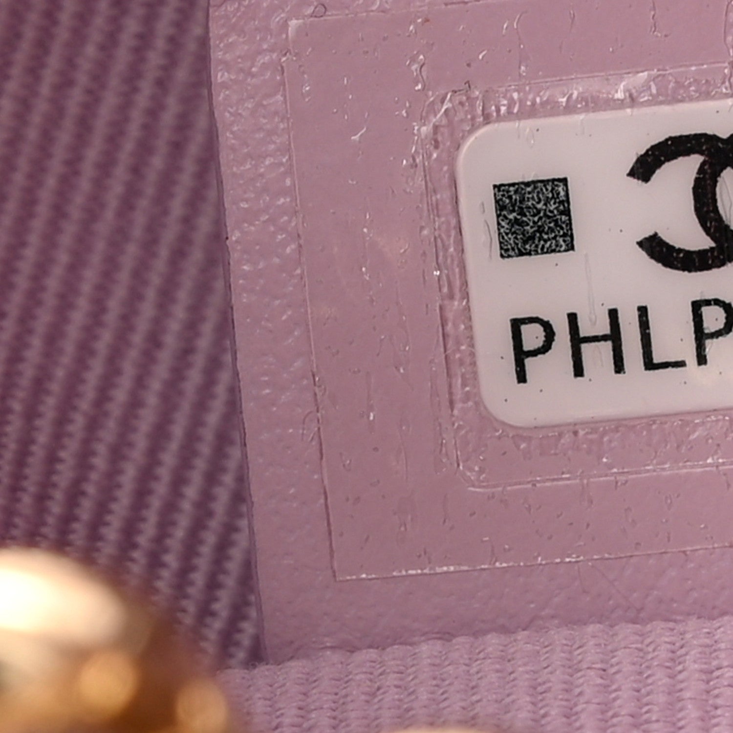 Chanel Shiny Caviar Quilted Bow Pouch Hobo Light Purple 6 of 9