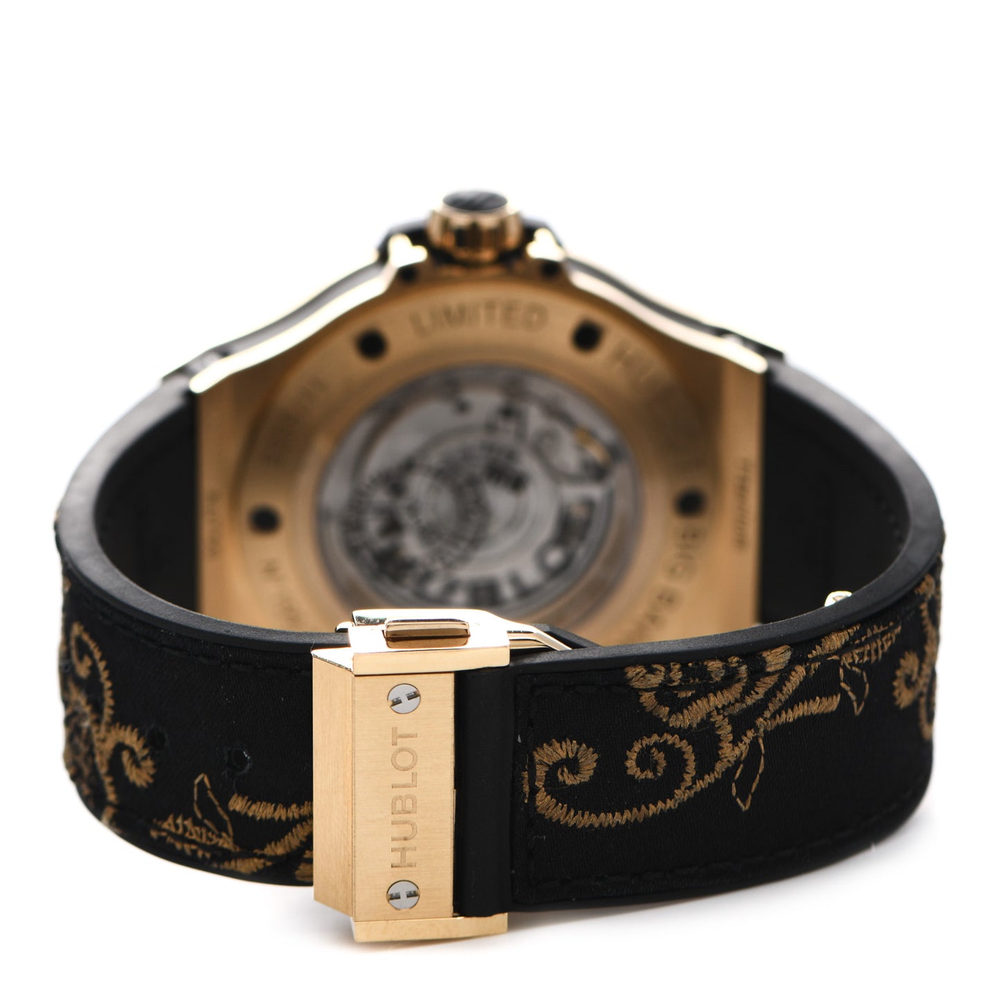 18K Yellow Gold Diamond Pave 41mm Big Bang "Broderie" Limited Edition Automatic Watch 343.VX.6580.NR.0804