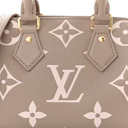 Louis Vuitton Empreinte Monogram Giant Speedy Bandouliere 20 Creme Beige 7 of 10