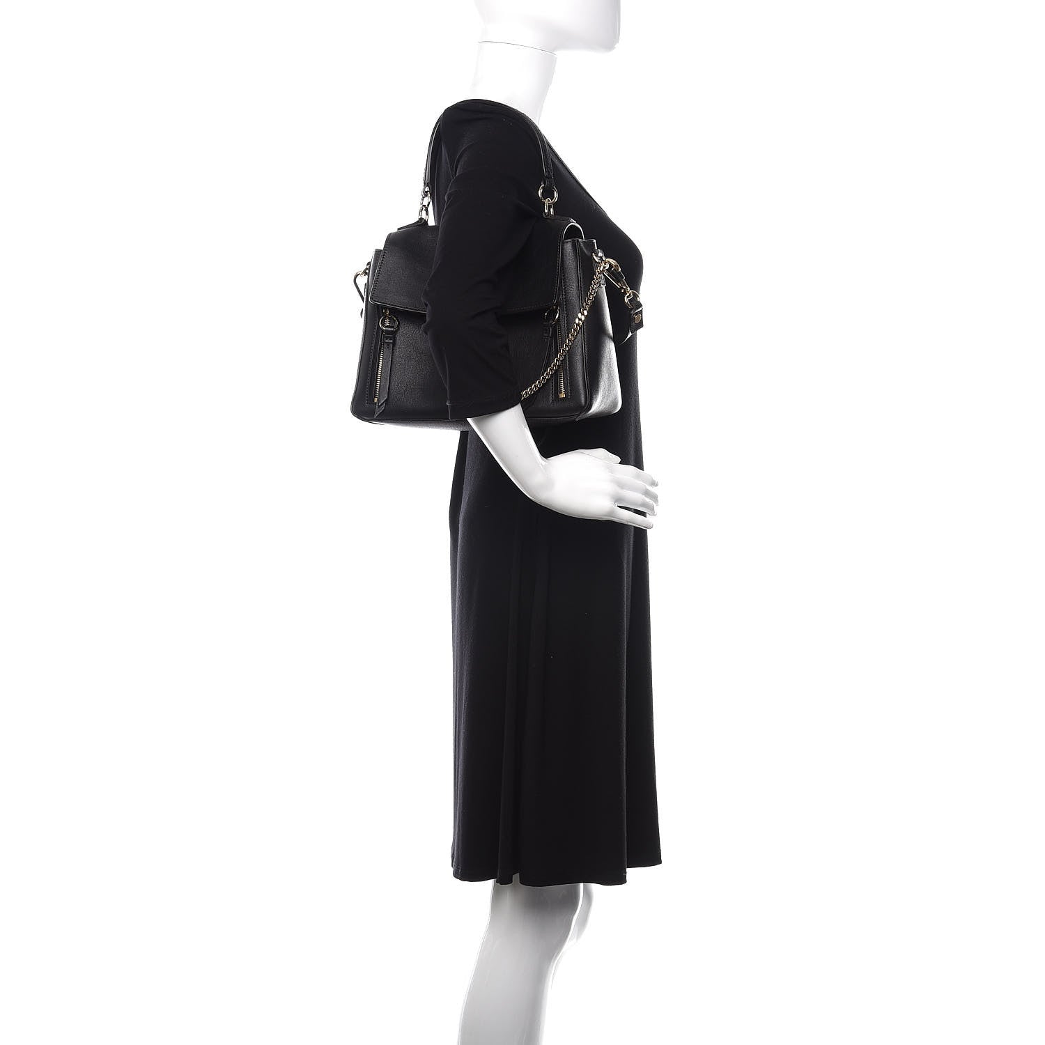 Chloe Calfskin Small Faye Day Shoulder Bag Black 3 of 11