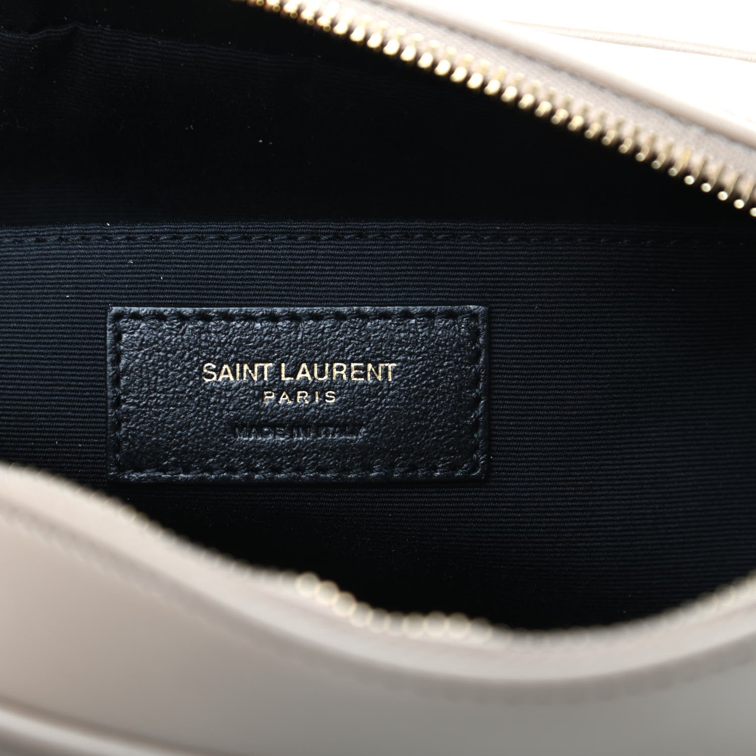 Saint Laurent Calfskin Matelasse Monogram Lou Camera Bag Dark Beige 6 of 9