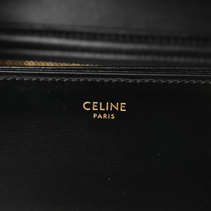 Celine Shiny Calfskin Teen Triomphe Black 6 of 10