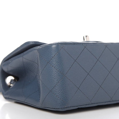 Chanel Caviar Quilted Mini Square Flap Dark Blue 6 of 11