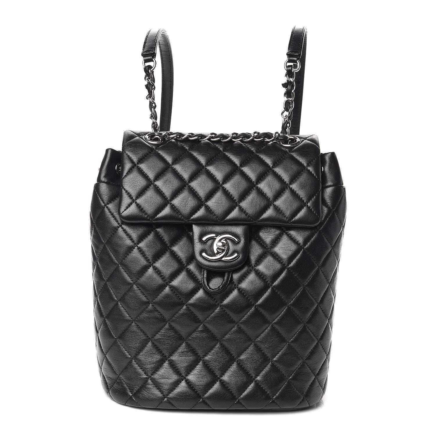 Chanel Lambskin Quilted Small Urban Spirit Backpack Black 1 of 11