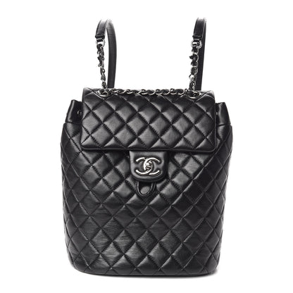 Chanel Lambskin Quilted Small Urban Spirit Backpack Black 1 of 11