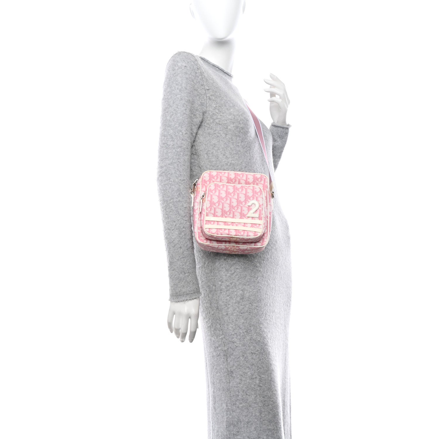Christian Dior CHRISTIAN DIOR Monogram Girly Crossbody Pink 2 of 15