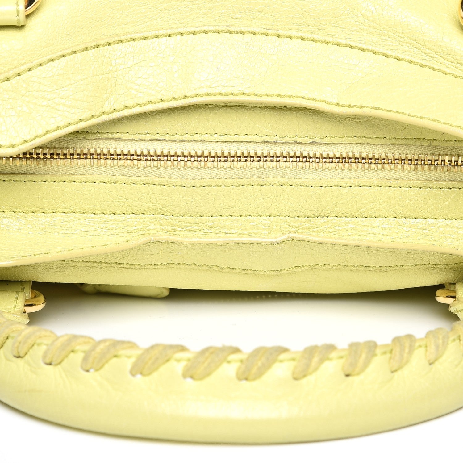 Balenciaga Agneau Giant 12 Gold Hardware City Jaune Citronnade 9 of 15