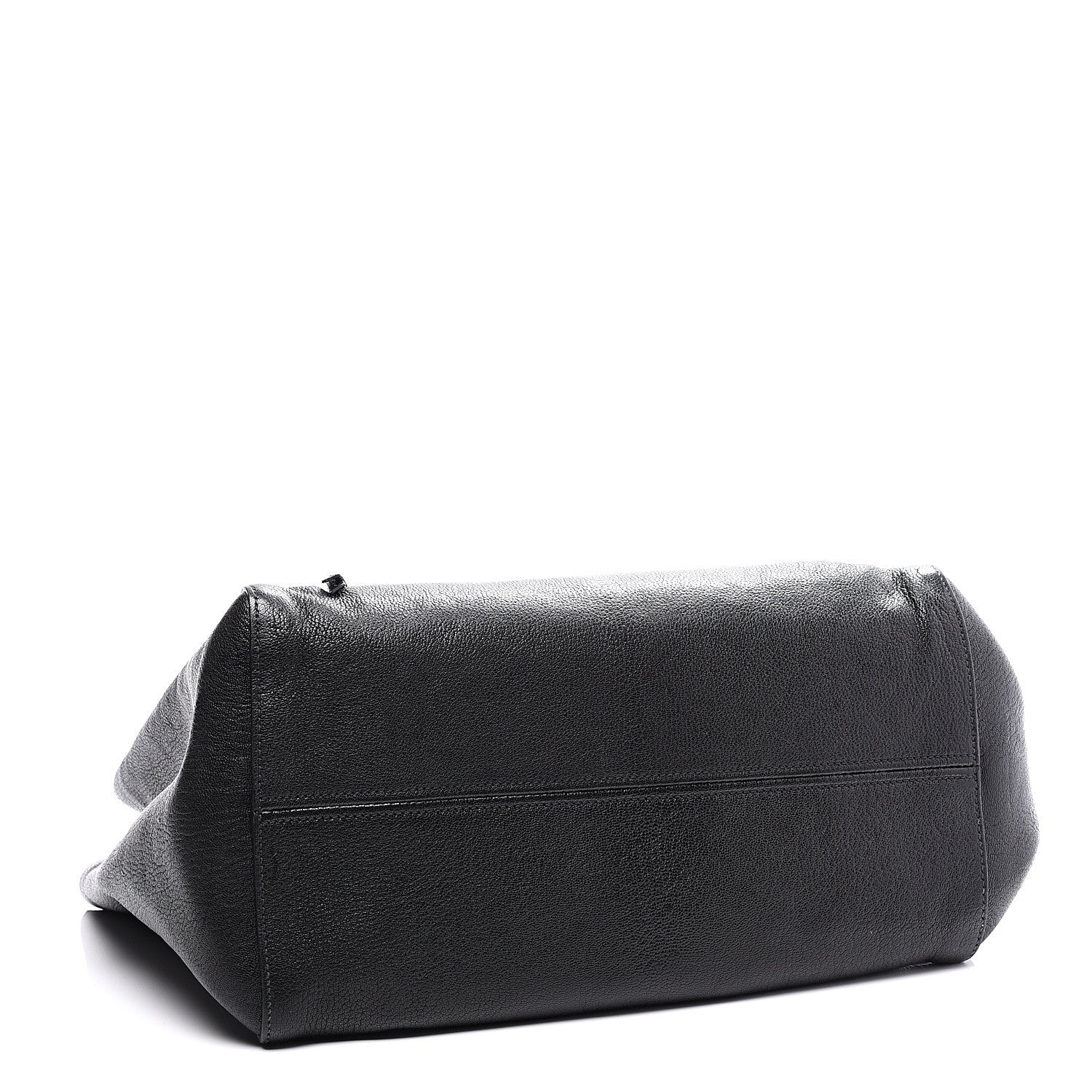 Miu Miu Goatskin Madras Shopper Tote Black 3 of 8