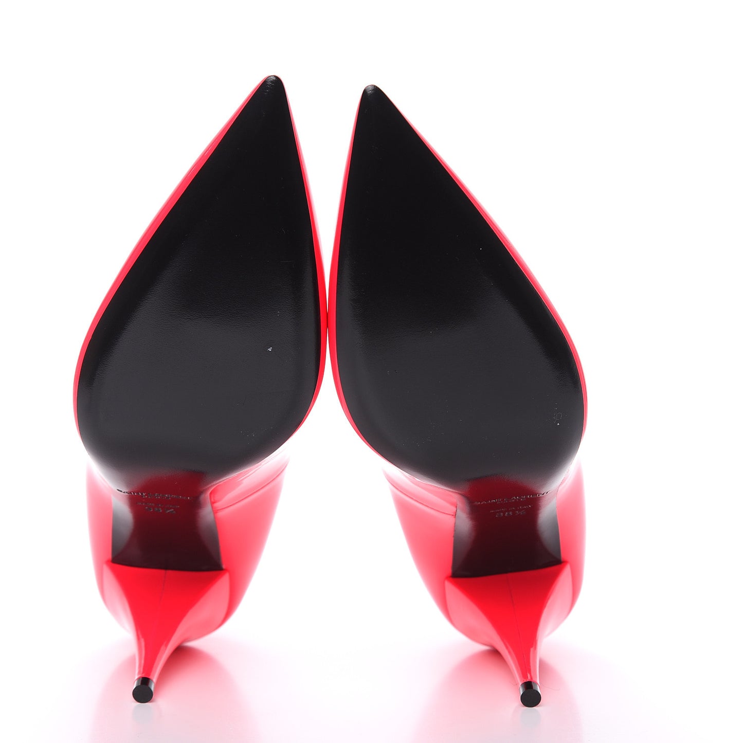 Patent Calfskin Kiki 85 Pumps 38.5 Neon Pink
