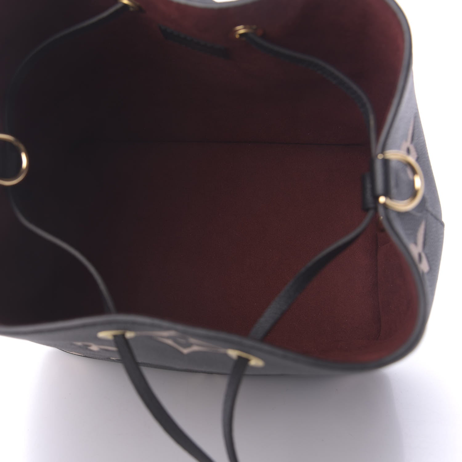 Louis Vuitton Empreinte Monogram Giant Neonoe MM Black Beige 6 of 11