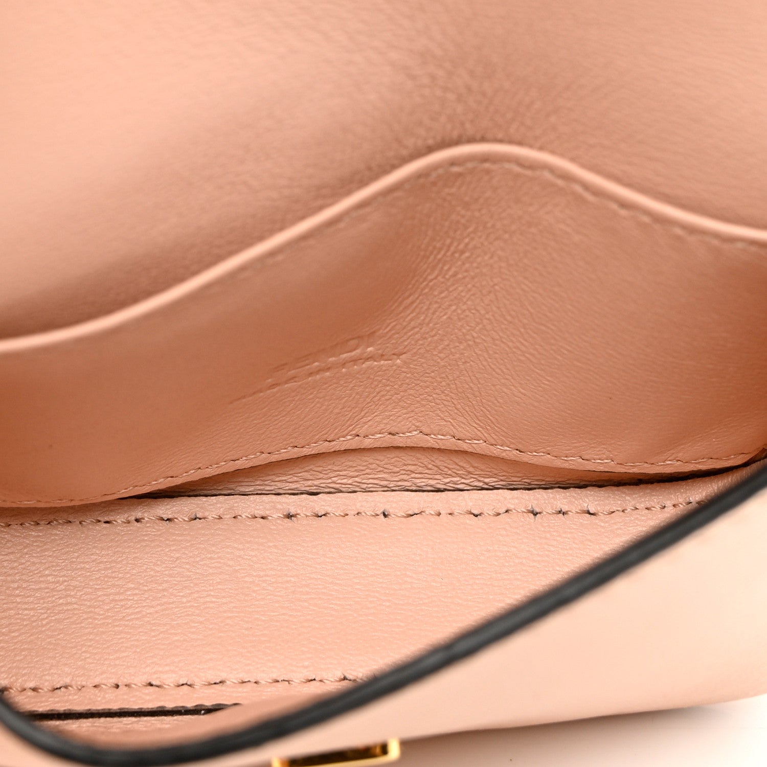 Fendi Shiny Nappa Braided Nano Baguette Maxi Handle Charm Light Rose 4 of 6