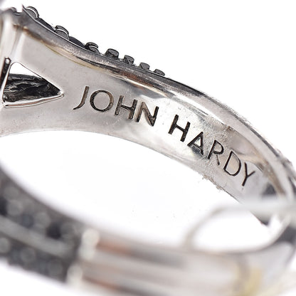 John Hardy Sterling Silver Black Sapphire Amethyst Celestial Orb Doublet Ring 53 6.5 5 of 6