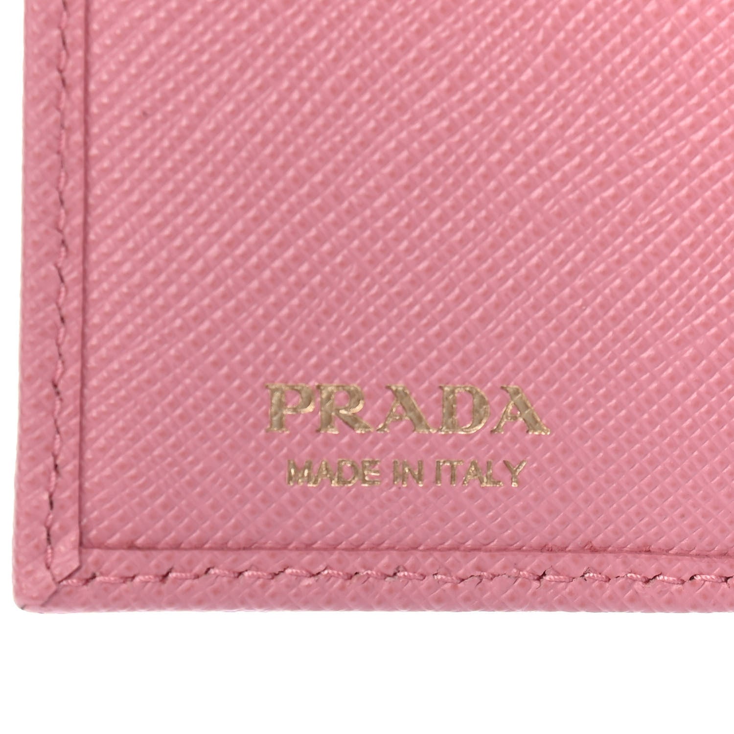 Prada Saffiano Metal Bi-Fold Wallet Petalo 5 of 5