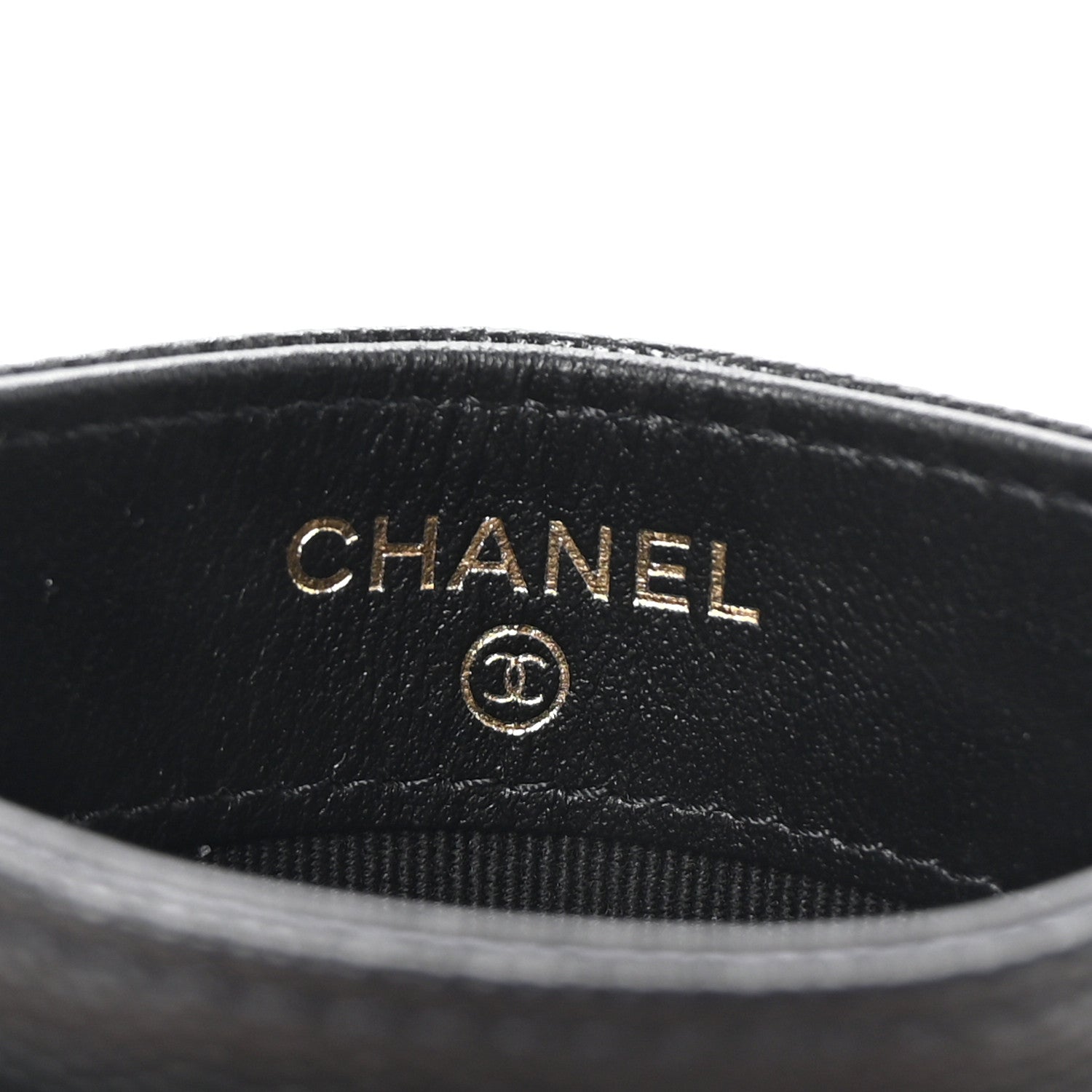 Chanel Caviar Quilted Crystal Enamel CC Card Holder Black 6 of 9