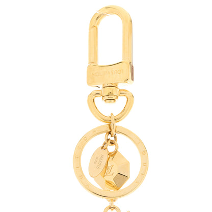Louis Vuitton LV Facettes Bag Charm Key Holder Gold 3 of 3