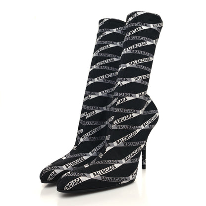 Balenciaga Spandex Losange Monogram 110mm Booties 39 Gris Black 3 of 6