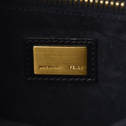 Fendi Vitello Suede Medium Peekaboo Iconic Satchel Black 8 of 19