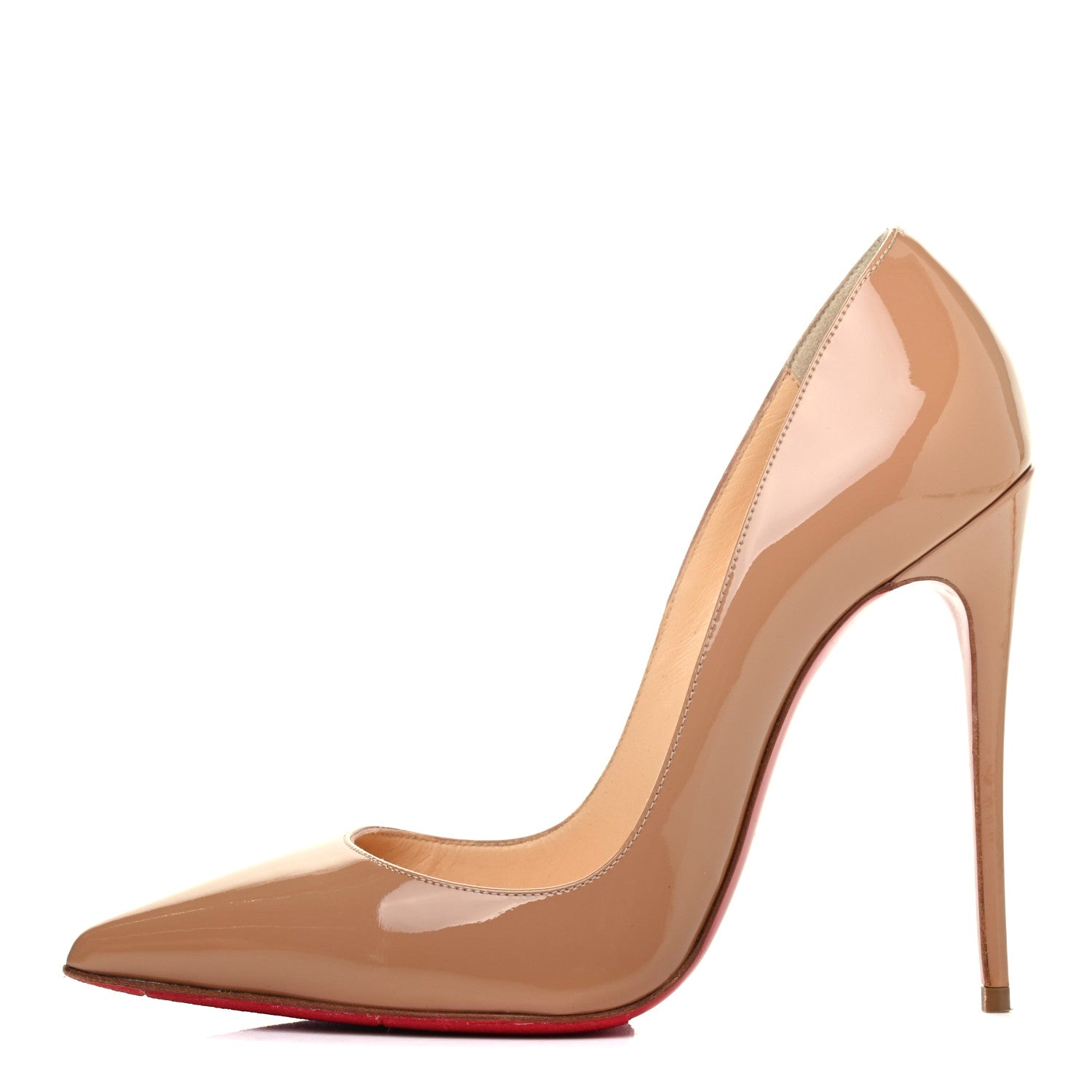 Christian Louboutin Patent So Kate 120 Pumps 36 Nude 1 of 9