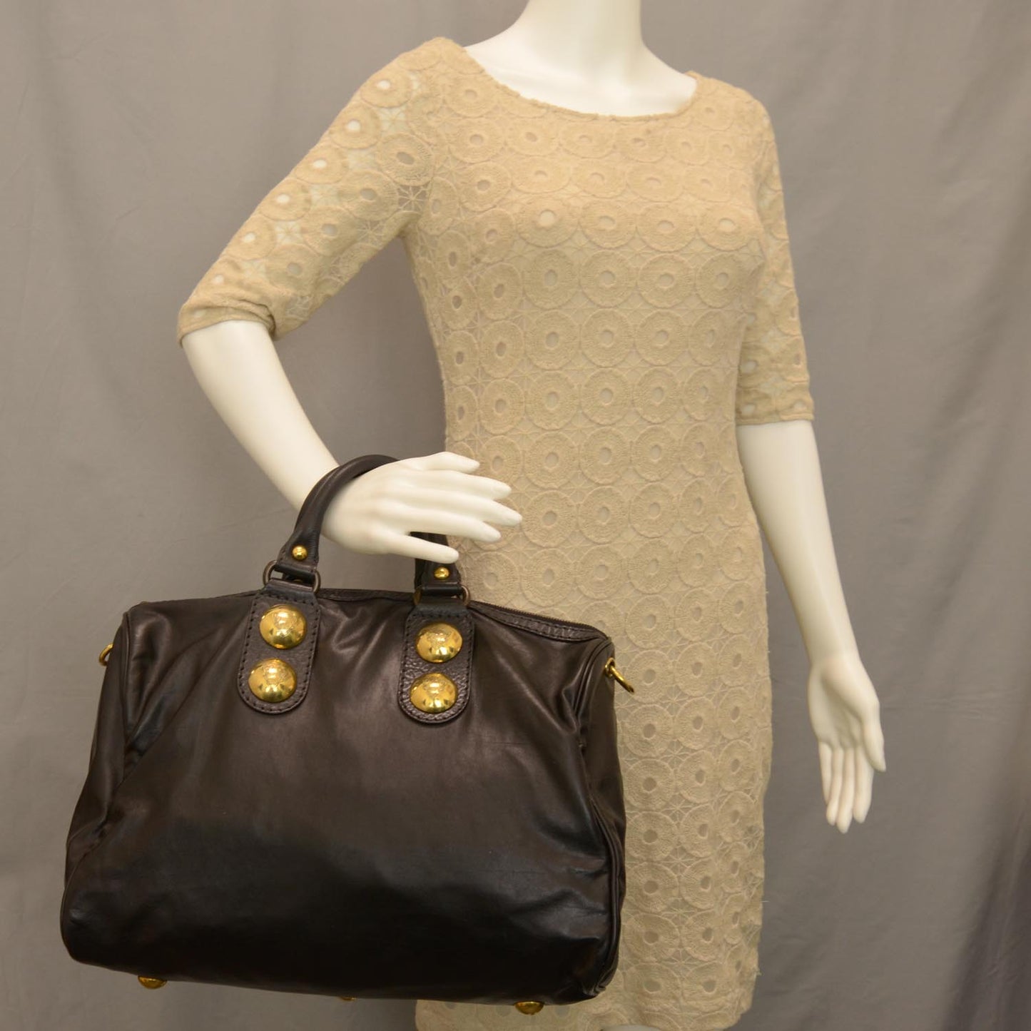 Leather Babouska Boston Black