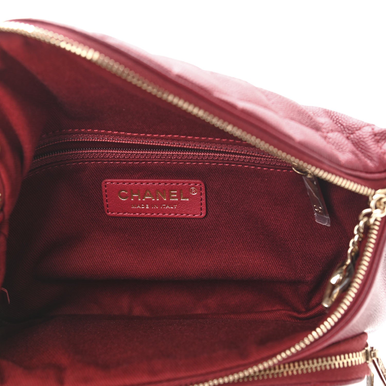 Chanel Caviar Quilted Business Affinity Waist Belt Bag Burgundy 9 of 19