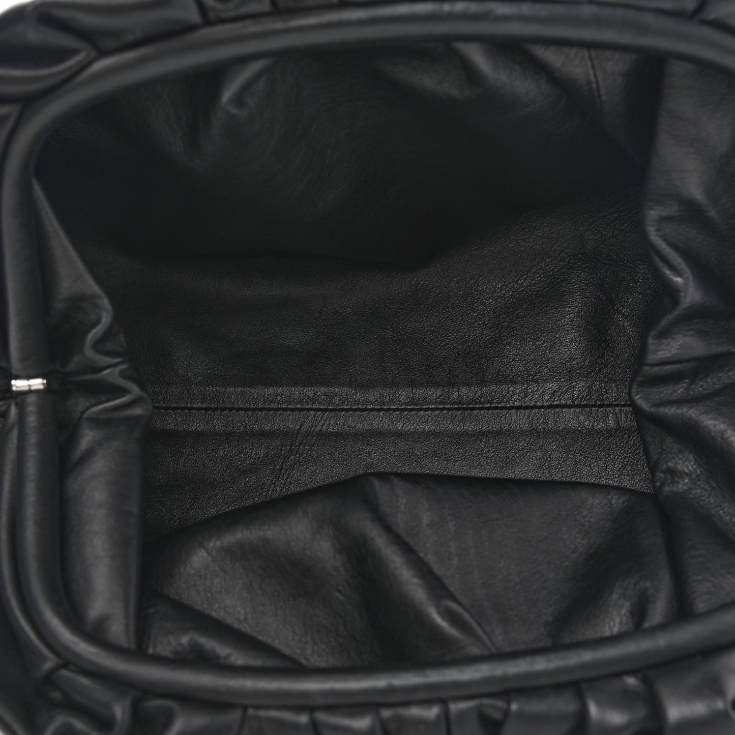 Smooth Butter Calf The Pouch Oversized Clutch Black