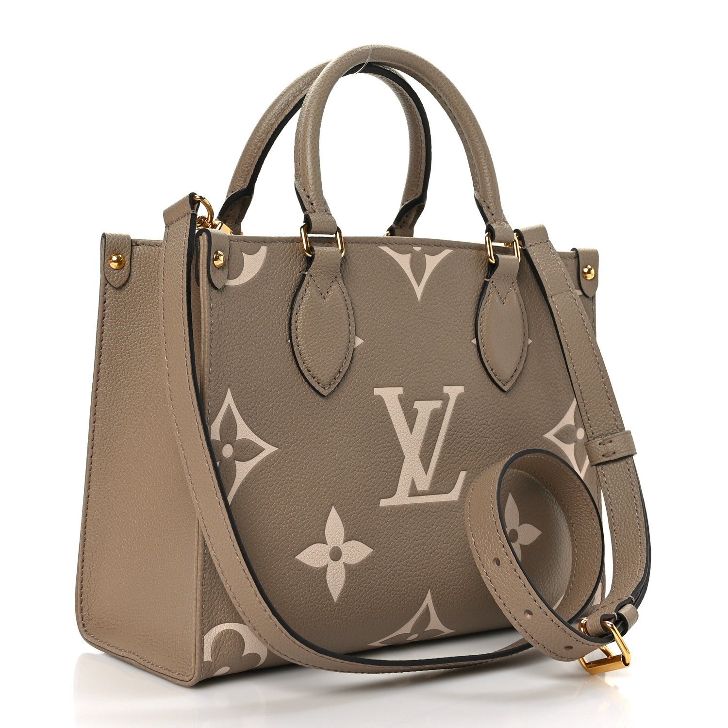 Louis Vuitton Empreinte Monogram Giant Onthego PM Tourterelle Creme 3 of 9