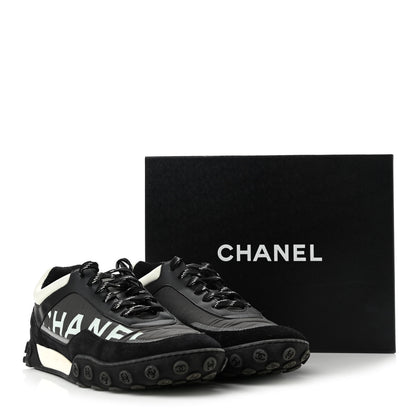 Chanel Calfskin Mesh Lycra Sneakers 40.5 Black 11 of 11
