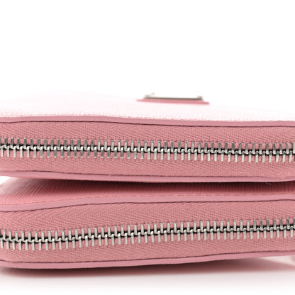 Prada Saffiano Mini Triangle Crossbody Pouch Petalo 10 of 10
