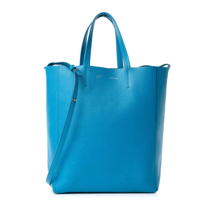 Celine Grained Calfskin Small Vertical Cabas Turquoise 1 of 11