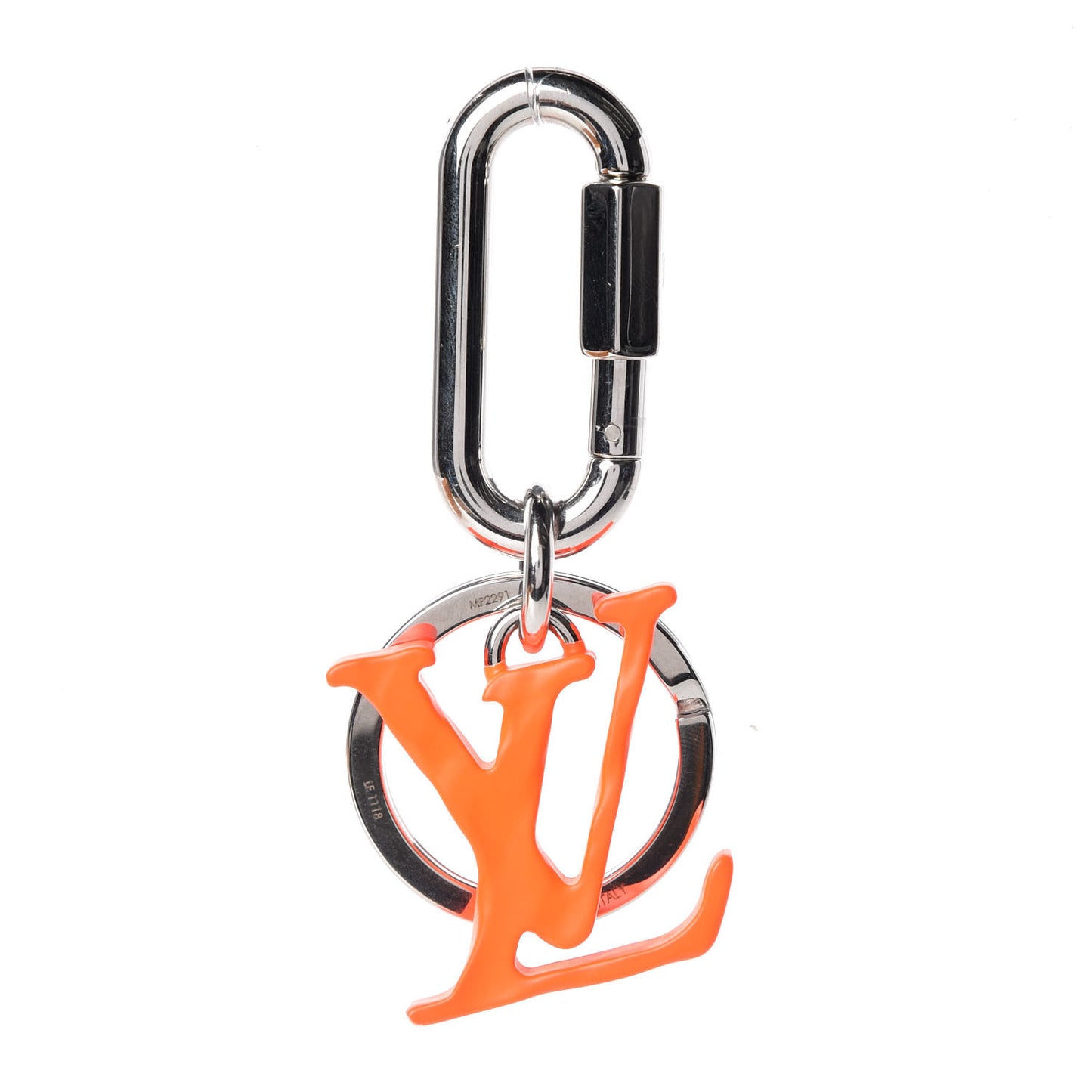LV Initials Key Chain Holder Orange