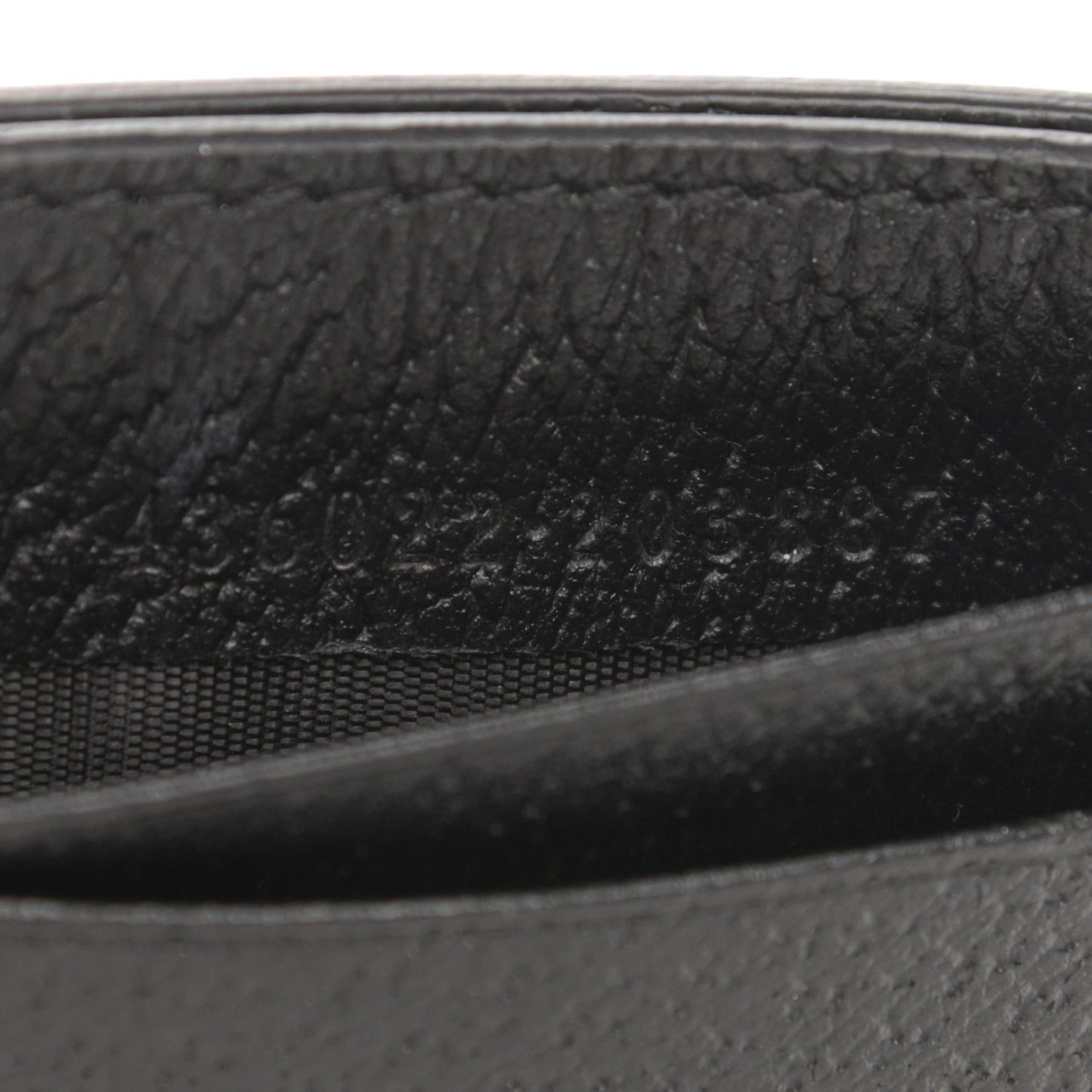 Calfskin Boar Effect GG Marmont Card Holder Money Clip Black