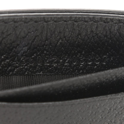Gucci Calfskin Boar Effect GG Marmont Card Holder Money Clip Black 6 of 6