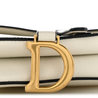 Christian Dior Grained Calfskin Mini Saddle Bag With Strap White 11 of 11