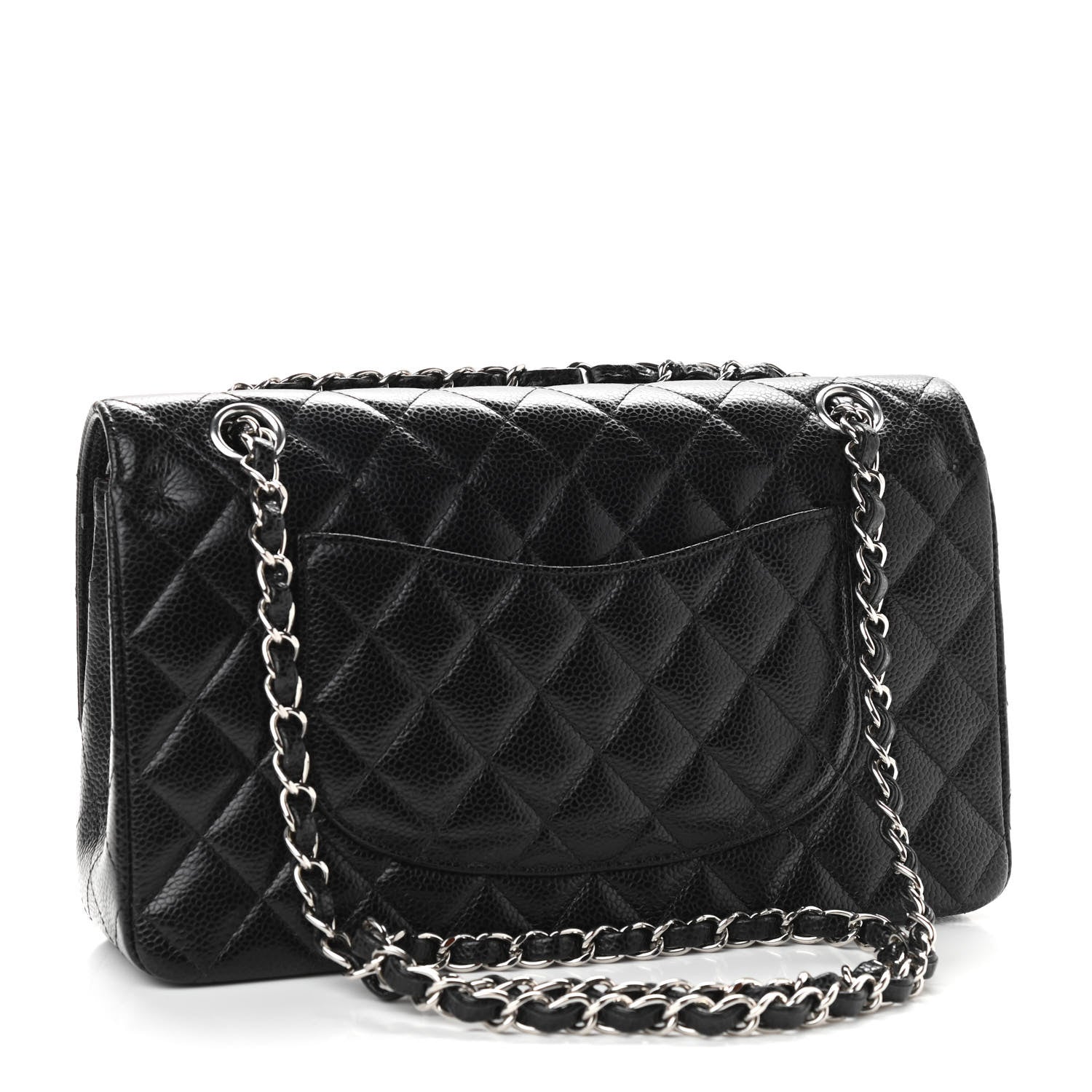 Chanel Caviar Quilted Medium Double Flap Black 2 of 10