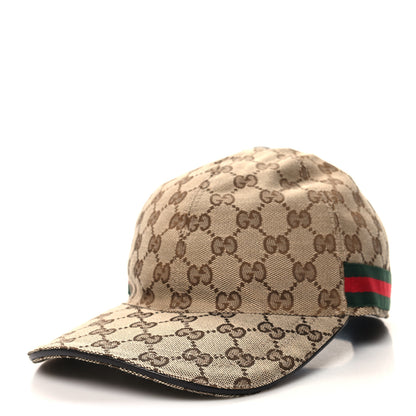 Gucci Monogram Web Baseball Hat L Beige Cocoa 1 of 10