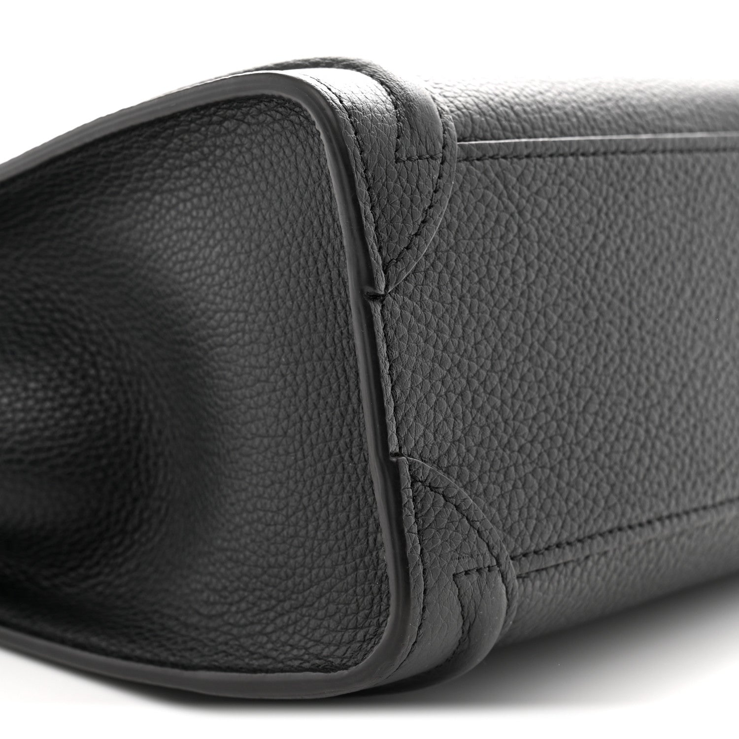 Celine Drummed Calfskin Nano Luggage Black 8 of 10