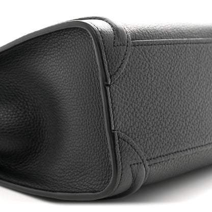 Celine Drummed Calfskin Nano Luggage Black 8 of 10