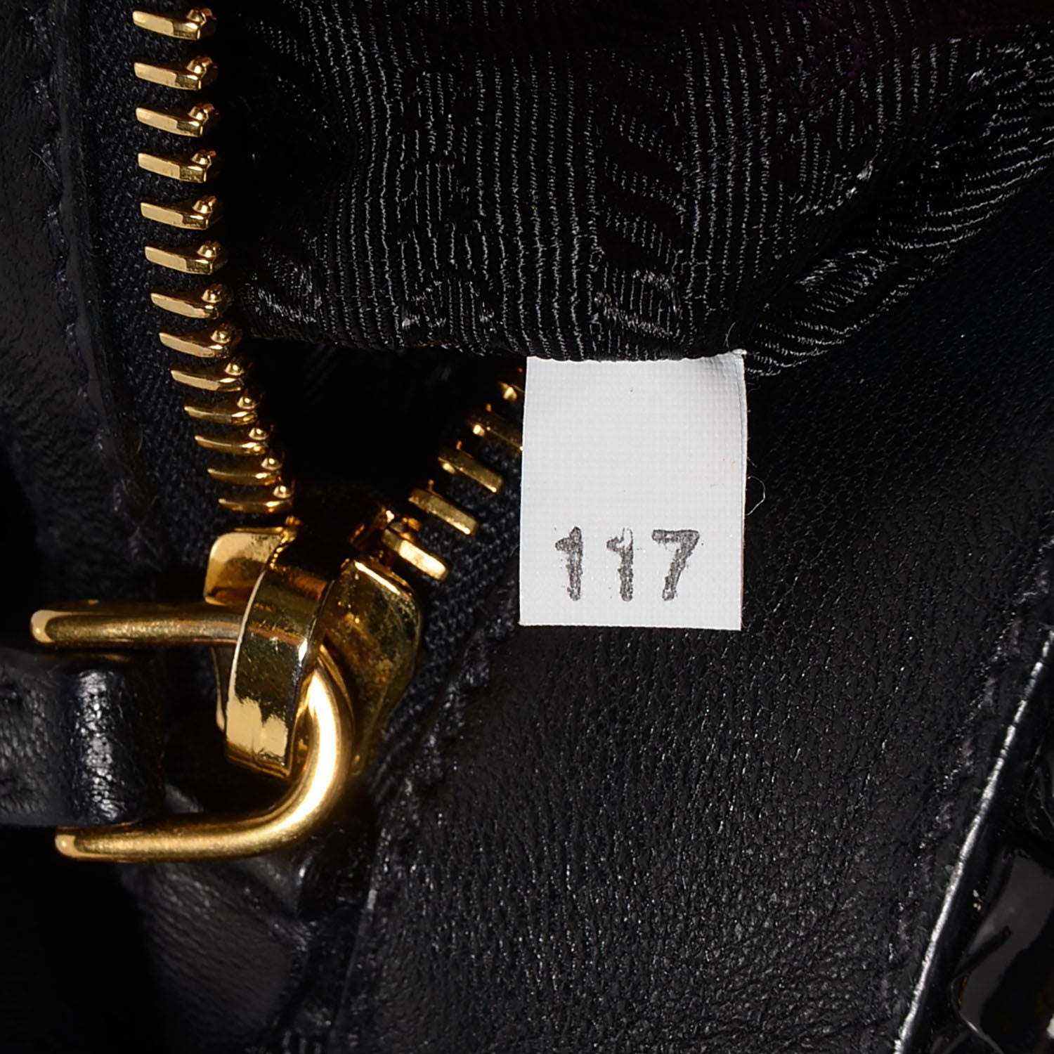 Prada Vernice Gaufre Shoulder Bag Black 7 of 12