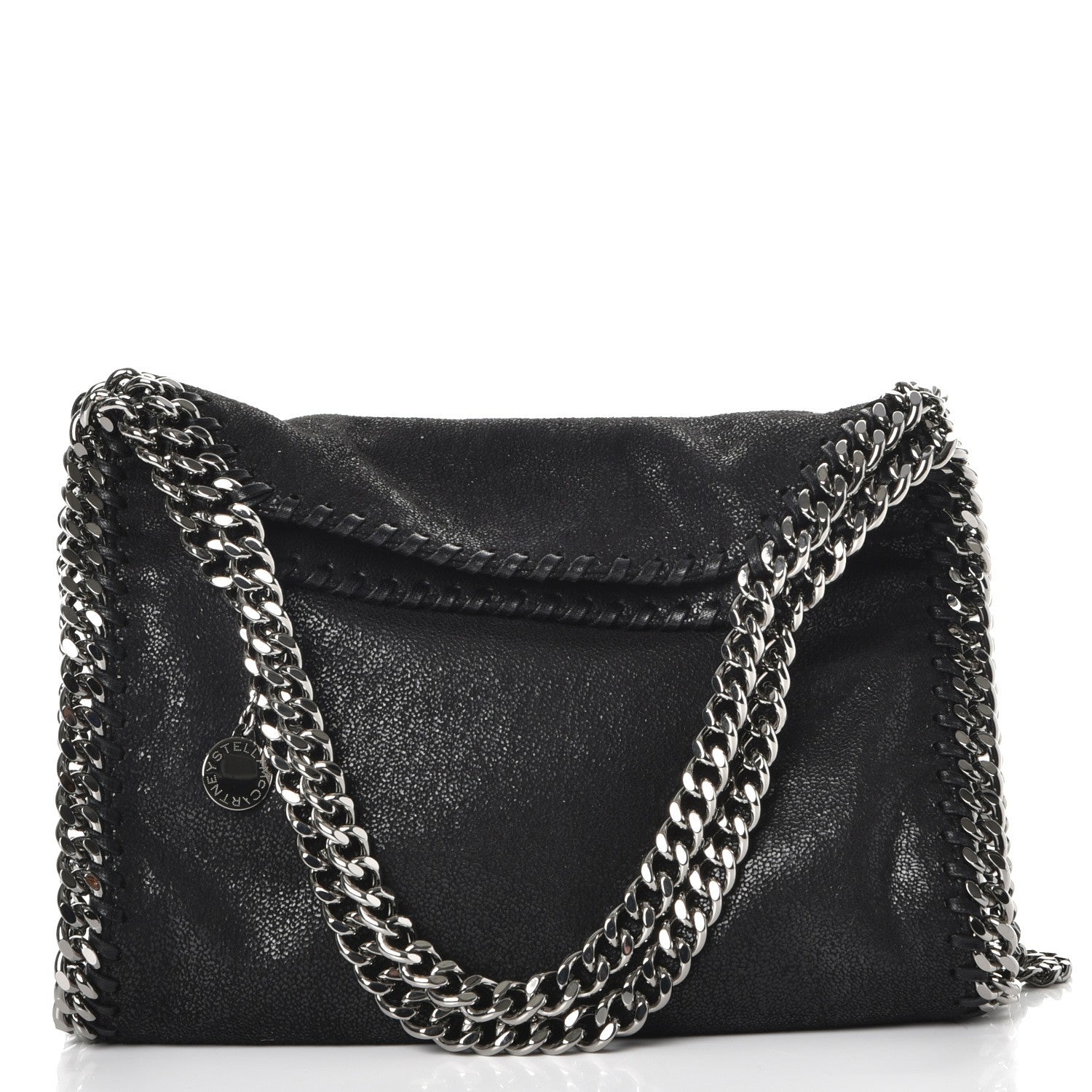 Stella McCartney Shaggy Deer Mini Falabella Tote Black 4 of 9