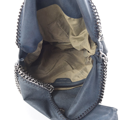 Stella McCartney Shaggy Deer Large Falabella Fold Over Tote Blue 5 of 9