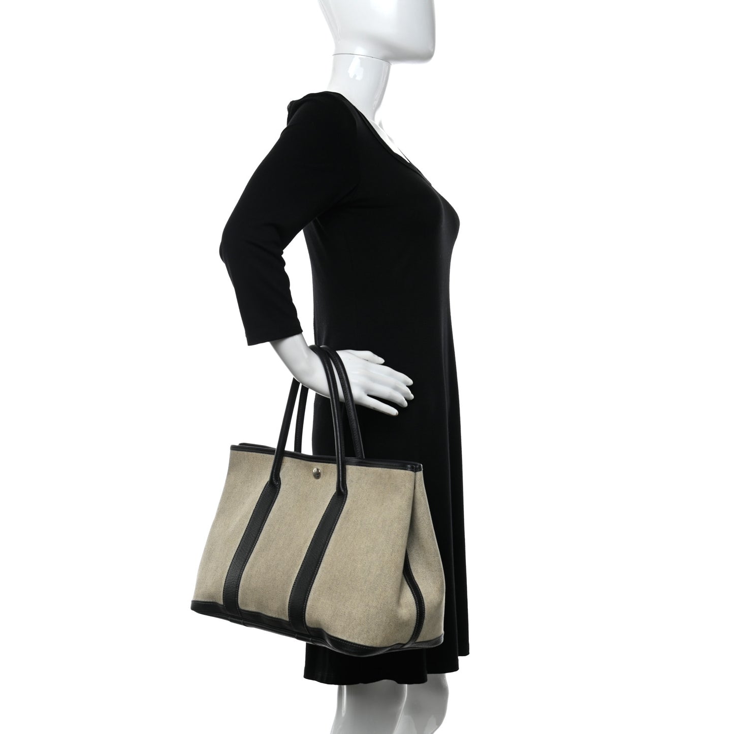 Toile Buffle Skipper Garden Party 36 MM Tote Black