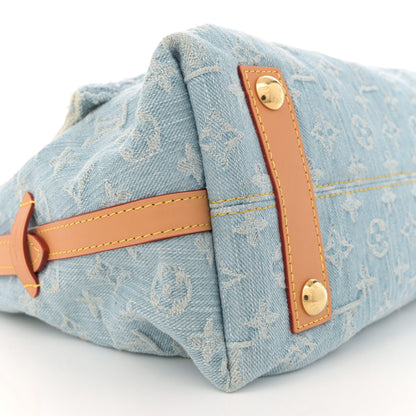 Louis Vuitton Monogram Denim CarryAll PM Sky Blue 9 of 10