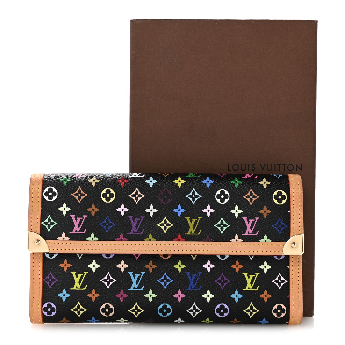 Monogram Multicolor Porte Tresor International Wallet Black