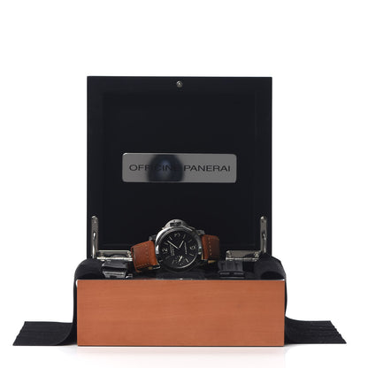 Panerai Stainless Steel Calfskin 44mm Luminor Marina Manual Winding Watch Black PAM00111 8 of 8